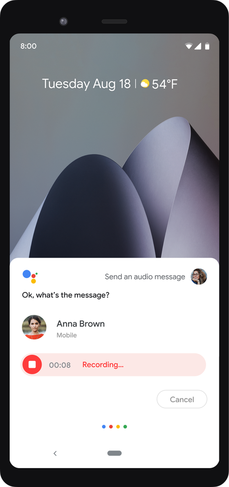 Mengirimkan pesan lewat Google Assistant (Blog.Google)